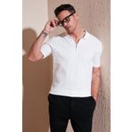 Buratti Pamuklu Regular Fit Fermuarlı Polo Yaka T Shirt Erkek POLO YAKA T SHİRT 5902738