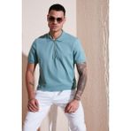 Buratti Pamuklu Regular Fit Fermuarlı Polo Yaka T Shirt Erkek Polo Yaka T Shirt 5902915 - XL - Mavi