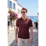 Buratti Pamuklu Regular Fit Göğüs Cepli Düğmeli Polo T Shirt Erkek Polo T Shirt 4565001 - Bordo - 4XL