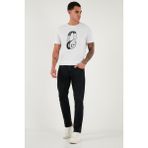Buratti Pamuklu Regular Fit Normal Bel Boru Paça Jeans Erkek Kot Pantolon 2211C13PARMA - Siyah - 30 / 32