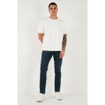 Buratti Pamuklu Regular Fit Normal Bel Boru Paça Jeans Erkek Kot Pantolon 2211C26PARMA - Mavi - 31 - 32