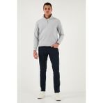 Buratti Pamuklu Regular Fit Normal Bel Boru Paça Jeans Erkek Kot Pantolon 2211C40PARMA - Lacivert - 33 / 32