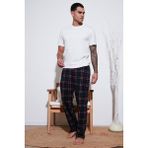 Buratti Pamuklu Regular Fit Normal Bel Düz Paça Cepli Pijama Altı Erkek Pijama Altı 6574003 - Yeşil - XL