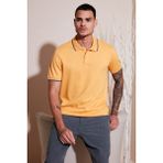 Buratti Pamuklu Regular Fit Polo Yaka T Shirt Erkek Polo Yaka T Shirt 5902063 - 2XL - Hardal