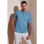 Buratti Pamuklu Regular Fit Polo Yaka T Shirt Erkek Polo Yaka T Shirt 5902063 - Açık Mavi