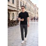 Buratti Pamuklu Regular Fit Şerit Detaylı T Shirt Erkek T Shirt 5904089 - Siyah - XL