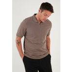 Buratti Pamuklu Regular Fit Yarım Fermuarlı Polo Yaka T Shirt Erkek Polo Yaka T Shirt Babalar Günü Özel 5903008