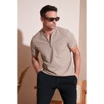Buratti Pamuklu Regular Fit Yarım Fermuarlı T Shirt Erkek T SHİRT Babalar Günü Özel 5902653