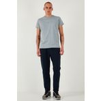 Buratti Pamuklu Regular Fit Yüksek Bel Düz Paça Çimalı Jogger Erkek Pantolon 5908058 LACİVERT