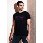 Buratti Pamuklu Slim Fit Bisiklet Yaka Baskılı T Shirt Erkek T Shirt 541HIGHER - Siyah