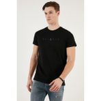 Buratti Pamuklu Slim Fit Bisiklet Yaka T Shirt Erkek T Shirt 541BALANCE - Siyah