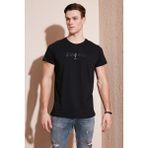 Buratti Pamuklu Slim Fit Bisiklet Yaka T Shirt Erkek T Shirt 541PERSPECTIVE - Siyah