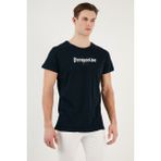 Buratti Pamuklu Slim Fit Bisiklet Yaka T Shirt Erkek T Shirt 541PERSPECTIVE - XL - Lacivert