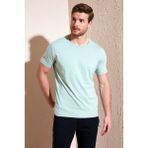 Buratti Pamuklu Slim Fit Bisiklet Yaka T Shirt Erkek T Shirt 646R7940 - Elma Yeşili