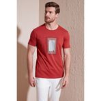 Buratti Pamuklu Slim Fit Bisiklet Yaka T Shirt Erkek T SHİRT Babalar Günü Özel 646R7930