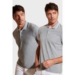 Buratti Pamuklu Slim Fit Düğmeli 2'li Paket Polo Yaka T Shirt Erkek Polo Yaka T Shirt 5902118S2 - 54463 Gri Melanj