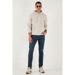 Buratti Pamuklu Slim Fit Normal Bel Dar Paça Jeans Erkek Kot Pantolon 1124C04NAPOLI - Lacivert - 36 - 32