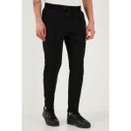 Buratti Pamuklu Slim Fit Normal Bel Daralan Paça Çimalı Pantolon Erkek Pantolon 5908088 - Siyah - 2XL