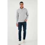 Buratti Pamuklu Slim Fit Yüksek Bel Dar Paça Jeans Erkek Kot Pantolon 3300C28TOKYO - Lacivert - 31 - 32