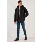 Buratti Peluş Astarlı Kapüşonlu Fermuarlı Slim Fit Şişme Mont Erkek MONT 5762010