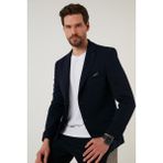 Buratti Regular Fit 6 Drop Çift Yırtmaçlı Blazer Ceket Erkek Ceket Baselna - 54 - Lacivert