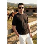 Buratti Regular Fit Bisiklet Yaka Oysho Kumaş T Shirt Erkek T Shirt 5904091 - Siyah