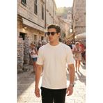 Buratti Regular Fit Bisiklet Yaka T Shirt Erkek T Shirt 5904028 - Ekru - M