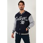 Buratti Regular Fit Içi Yumuşak Tüylü Kolej Yaka Bomber Mont Erkek Mont 628x8928