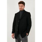 Buratti Slim Fit Apaş Yaka Astarlı Kaşe Kaban Erkek KABAN 584K1217