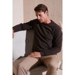 Buratti Slim Fit Bisiklet Yaka Pamuklu Kazak Erkek Kazak 456201 - XL - Kahve