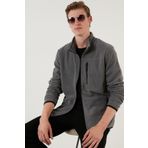 Buratti Slim Fit Fermuarlı Cepli Dik Yaka Soğuk Geçirmez Polar Hırka Erkek HIRKA 5906028