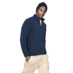 Buratti Slim Fit Lacivert Polar Hırka, Dik Yaka, Fermuarlı, Cepli, Erkek