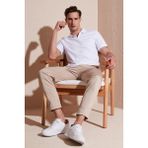 Buratti Slim Fit Pamuklu Polo T Shirt Erkek Polo 5902141 - 2XL - Beyaz