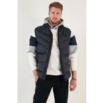 Buratti Slim Fit Suya ve Rüzgara Dayanıklı Dik Yaka Şişme Yelek Erkek YELEK 649008