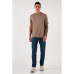 Buratti Streç Pamuklu Comfort Fit Yüksek Bel Boru Paça Jeans Erkek Kot Pantolon 4400C06TEXAS - Lacivert - 31 - 32