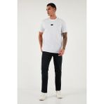 Buratti Streç Pamuklu Comfort Fit Yüksek Bel Boru Paça Jeans Erkek Kot Pantolon 4412C14TEXAS - Siyah - 31 - 32