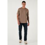 Buratti Streç Pamuklu Comfort Fit Yüksek Bel Boru Paça Jeans Erkek Kot Pantolon 4412C25TEXAS - Mavi - 31 - 32