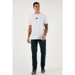 Buratti Streç Pamuklu Comfort Fit Yüksek Bel Boru Paça Jeans Erkek Kot Pantolon 4412C27TEXAS - Lacivert - 31 - 32