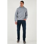 Buratti Streç Pamuklu Comfort Fit Yüksek Bel Boru Paça Jeans Erkek Kot Pantolon 4413C41TEXAS LACİVERT