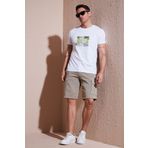 Buratti Streç Pamuklu Regular Fit Normal Bel Kargo Cepli Şort Erkek ŞORT 4510S79MILAN