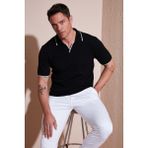 Buratti Streç Pamuklu Regular Fit Şerit Detaylı Polo Yaka T Shirt Erkek POLO YAKA T SHİRT 5902768 - XL - Siyah
