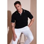 Buratti Streç Pamuklu Regular Fit Şerit Detaylı Polo Yaka T Shirt Erkek POLO YAKA T SHİRT Babalar Günü Özel 5902768