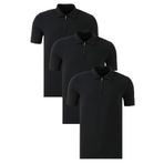 Buratti Streç Pamuklu Regular Fit Yarım Fermuarlı 3'lü Paket Polo Yaka T Shirt Erkek POLO YAKA T SHİRT 5902972S3