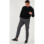 Buratti Streç Pamuklu Slim Fit Normal Bel Boru Paça Erkek Pantolon 674003 ANTRASİT