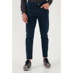 Buratti Streç Pamuklu Slim Fit Normal Bel Boru Paça Jeans Erkek Kot Pantolon 15900S31MILANO - Lacivert - 34