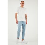 Buratti Streç Pamuklu Slim Fit Normal Bel Boru Paça Jeans Erkek Kot Pantolon 5900S601MILANO AÇIK MAVİ