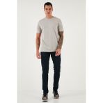 Buratti Streç Pamuklu Slim Fit Normal Bel Dar Paça Jeans Erkek Kot Pantolon 1115C24NAPOLI - Lacivert - 32 - 30