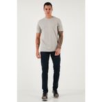 Buratti Streç Pamuklu Slim Fit Normal Bel Dar Paça Jeans Erkek Kot Pantolon 1115C24NAPOLI LACİVERT