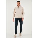 Buratti Streç Pamuklu Slim Fit Normal Bel Dar Paça Jeans Erkek Kot Pantolon 1124C45NAPOLI - Mavi - 32 - 32