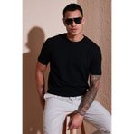 Buratti Streç Pamuklu Slim Fit Sıfır Yaka T Shirt Erkek T SHİRT 5902639